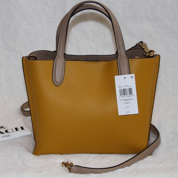 NWT Coach Willow Leather Tote 24 In Colorblock - Picture 3 of 5